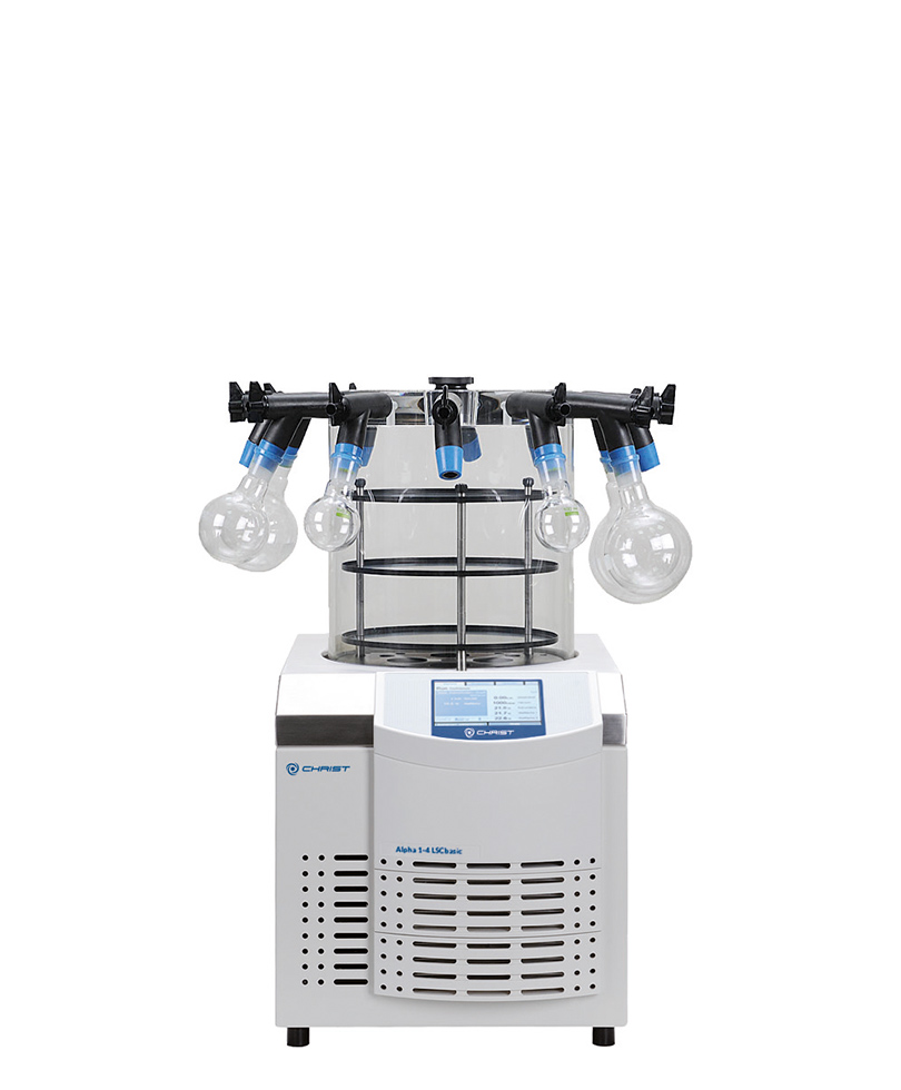 Laboratory freeze dryer - Alpha 1-2 LSCbasic - Martin Christ - inox
